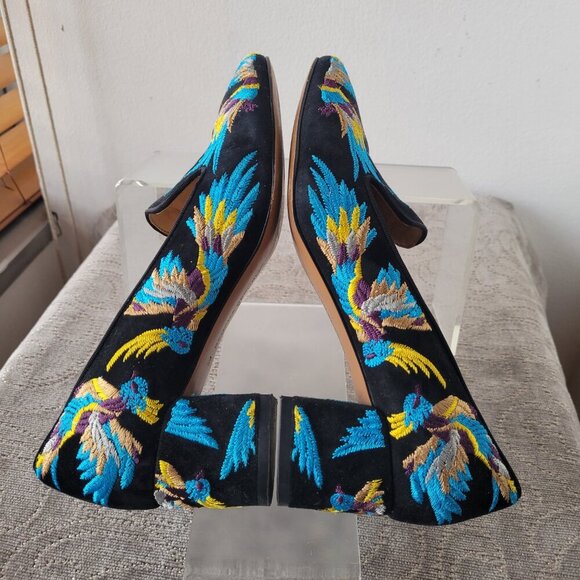 Banana Republic Mid Heel Embroidered Exotic Shoe (Size 7½) - Picture 6 of 14